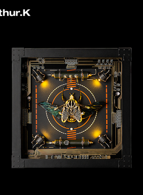 博格大角花金龟电路板LED灯昆虫