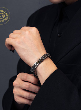 925银原创设计无畏者银手链