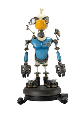 金属鸭子卡通摆件公仔手办限量