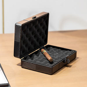 Ventris Cigar Box 高档碳纤维雪茄盒便携个性烟盒雪茄收纳盒