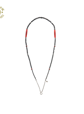 新中式黑玛瑙串珠锁骨链