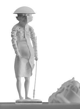 SECRET树脂邪不压正摆件雕塑