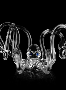 水晶北欧风家居软装饰品章鱼雕塑