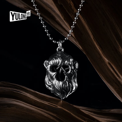 原创设计黄玉龙925银饰男女项链