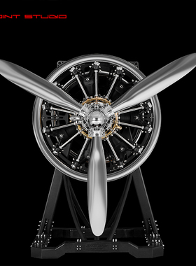 复古金属螺旋桨机械工业风艺术品