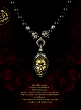 ArthurK925银男女吊坠女小丑项链