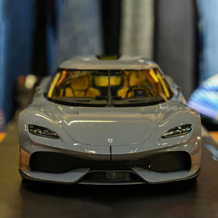 FRONTIART 1:8 科尼塞克 Gemera汽车车模铁灰色全球限量收藏摆件