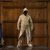 黄玉龙Existence存在hip ho无面卫衣少年 雕塑无脸造型艺术摆件