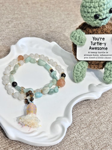 新中式双圈流苏手串｜温柔氛围感神器