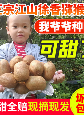 江山徐香猕猴桃新鲜水果5斤整箱绿心狝弥猴桃奇异果当季现摘包邮