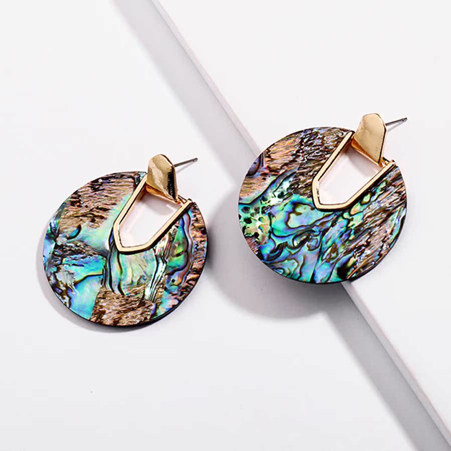 Earring shell acrylic acrylic plate round pendant female|msdalam kategori elektronik/Electrician, Wang, peranti penukar bateri - dari Buy2taobao.com untuk memberikan perkhidmatan ejen Taobao profesional membeli