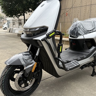 适用九号N370C前护杠N380C保险杠N385C带踏板加粗加厚改装配件