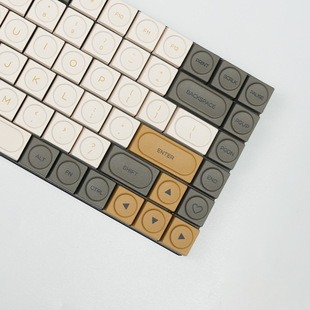 微光主题键帽积木高度137键复古简约热升华机械键盘帽圆点个性键