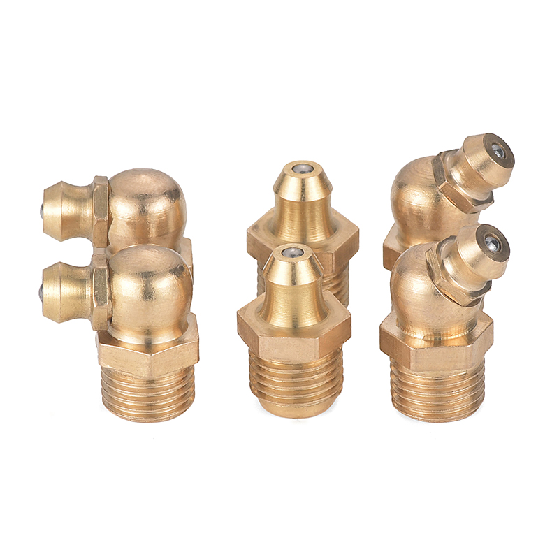 黄油嘴铜油嘴头挖机货车铲车黄油嘴套装弯头90度m6m8m10m12m14m16