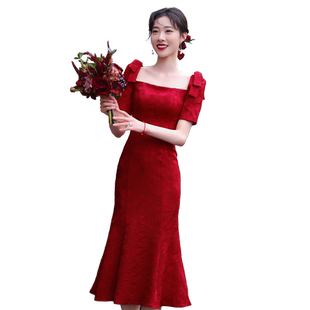 敬酒服2026新款新娘订婚礼服平时可穿小个子裙子日常回门连衣裙女