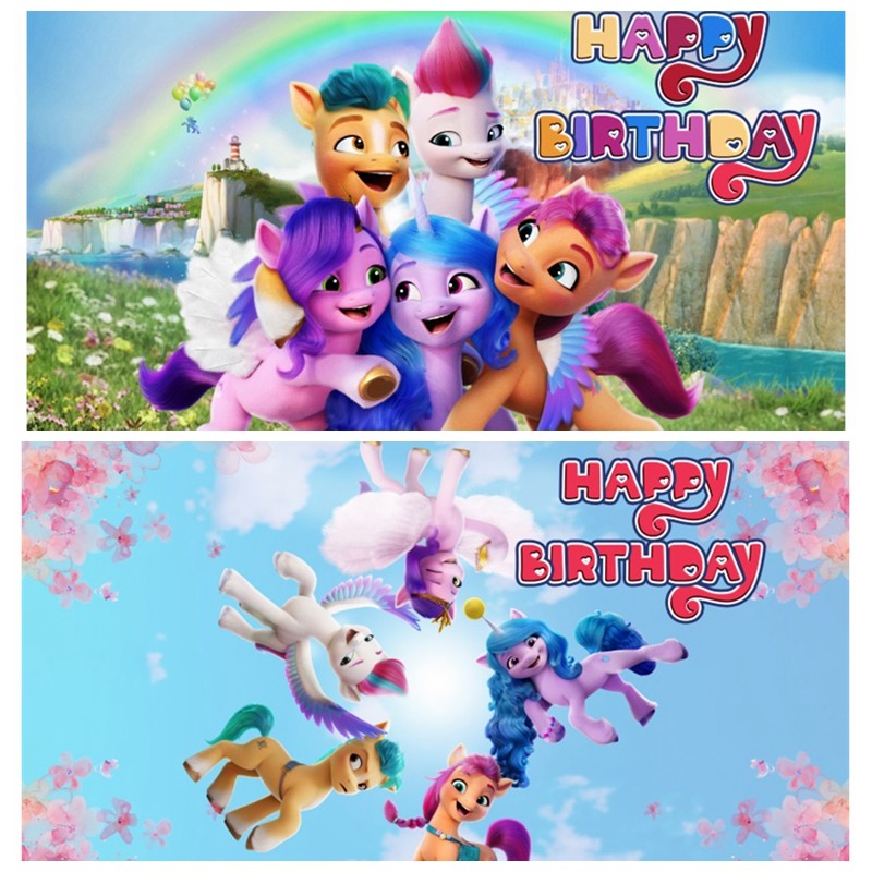 小马宝莉碧琪云宝紫悦卡通主题生日海报定制名字挂画女孩周岁布置,节庆用品/礼品,节日装扮用品,淘宝优惠券,粉丝福利购,淘宝优惠卷