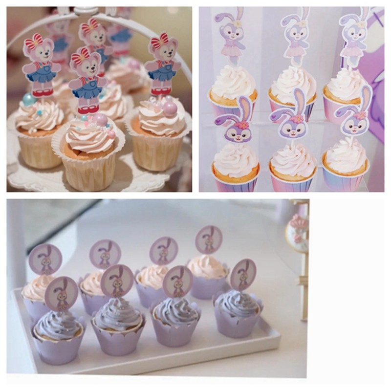 星黛露生日布置蛋糕装饰插牌摆件网红紫色兔子公主甜品台场景装扮,节庆用品/礼品,甜品台装饰,淘宝优惠券,粉丝福利购,淘宝优惠卷