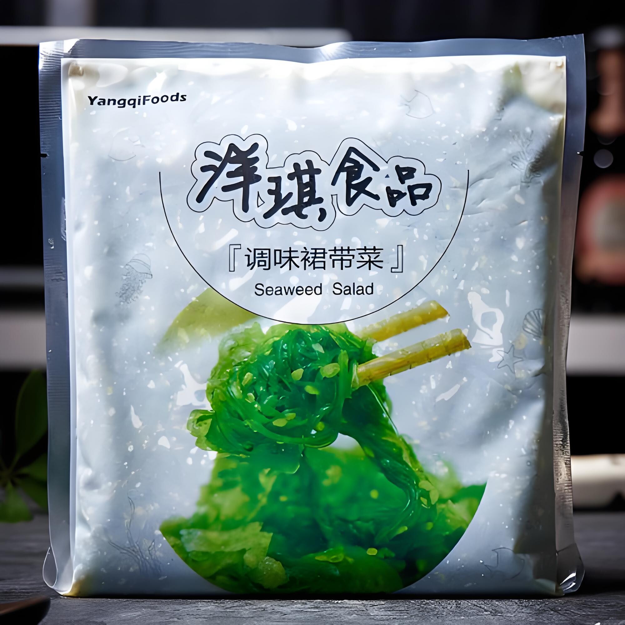 洋琪海草调味裙带菜海藻 味付中华海草即食1kg 海草沙律 日料小菜