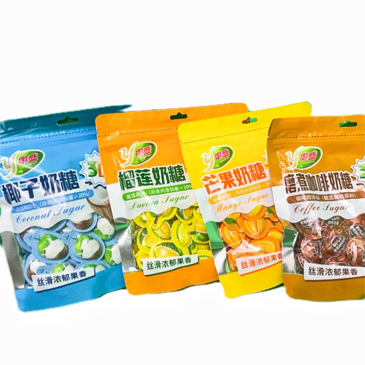 椰盛椰子奶糖红糖姜奶小方软糖