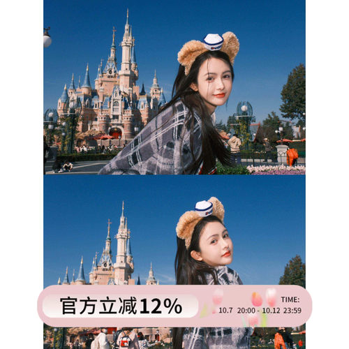 Duffy达菲熊海军帽发箍游乐园
