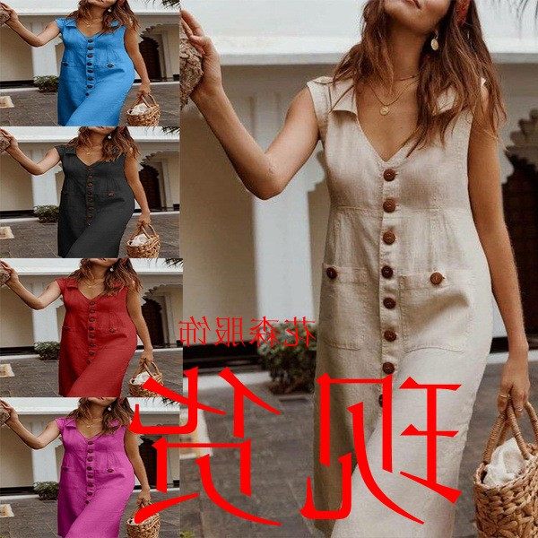 现货欧美领单排扣钉扣连衣裙 口袋设计 大码多色,个性定制/设计服务/DIY,连衣裙加工定制,淘宝优惠券,粉丝福利购,淘宝优惠卷