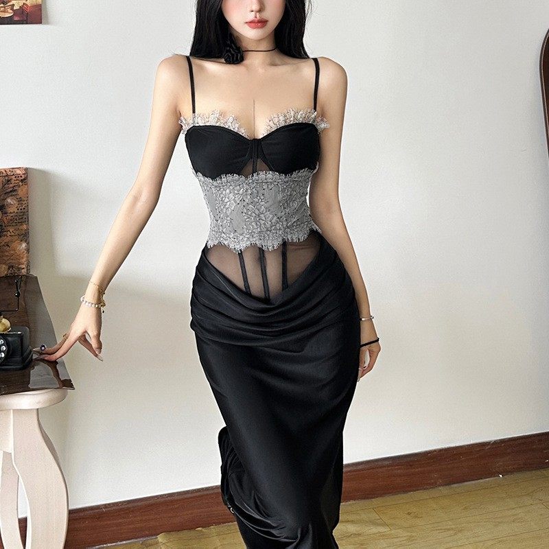 跨境欧美风秋冬新款女装纯色修身高腰时尚吊带无袖露背连衣裙,个性定制/设计服务/DIY,连衣裙加工定制,淘宝优惠券,粉丝福利购,淘宝优惠卷