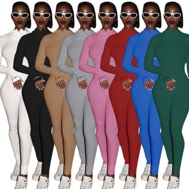 年欧美热卖亚马逊女装 拉链弹力高领刺绣修身健身连体裤瑜伽,个性定制/设计服务/DIY,连衣裙加工定制,淘宝优惠券,粉丝福利购,淘宝优惠卷