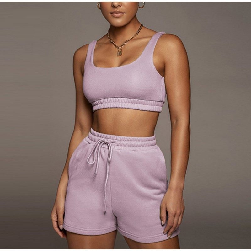 欧美跨境外贸新款夏季新品高腰系带时尚休闲短裤背心套装女,个性定制/设计服务/DIY,连衣裙加工定制,淘宝优惠券,粉丝福利购,淘宝优惠卷