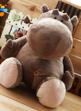 3dwater毛绒玩具-正品 大肚河马公仔 可爱卡通公仔 巨型限量