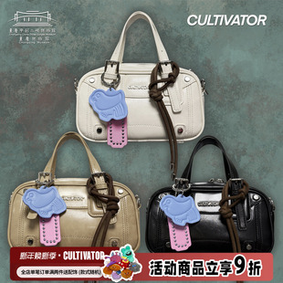 博物馆联名xCultivator原创百搭小众撞色手提斜挎保龄球包2025夏