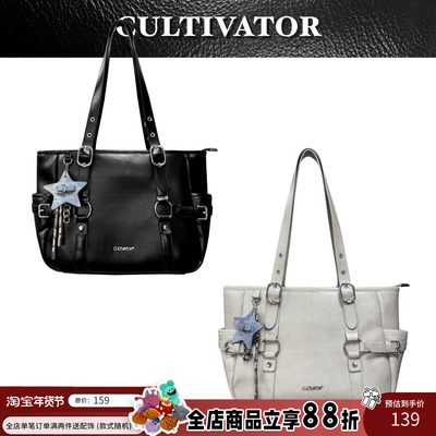 Cultivator原创复古简约百搭单肩大容量通勤菜篮包托特包2025冬新