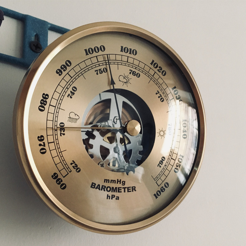 进口指针式机械机芯镂空透视膜盒大气压计表高精度工艺精湛多规格