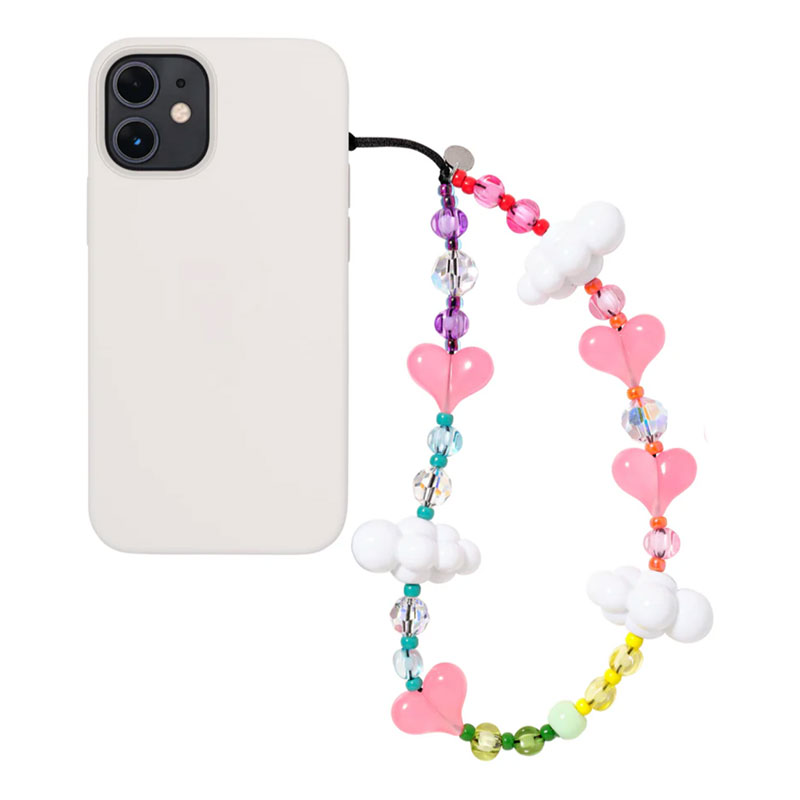 【1:1品质】爱心云朵糖果色手机链~奥地利进口施家水晶日本米珠S