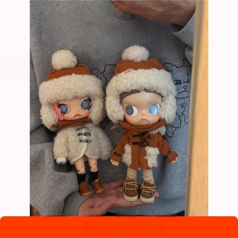 BJD向往之处娃衣1/8分可动人偶嘎子姐衣服羊羔绒外套【不含玩偶】