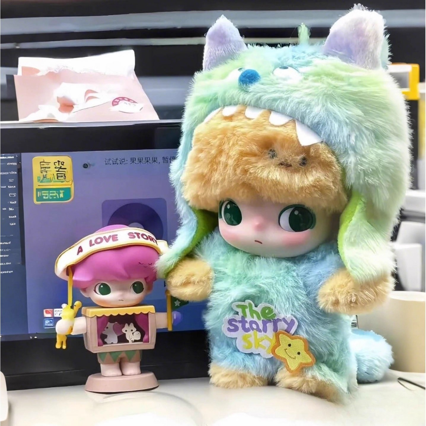 dimoo搪胶娃衣高飞唐老鸭布鲁托毛绒盲盒10cm衣服服装套装