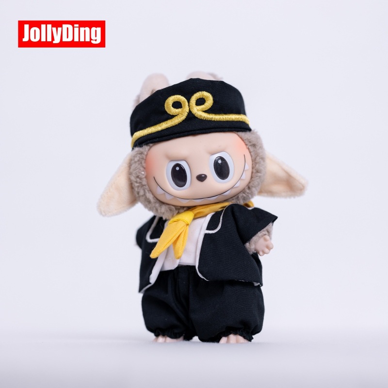 现货labubu娃衣服17cm原创一二三代猪八戒套装泡泡玛特拉布布娃衣