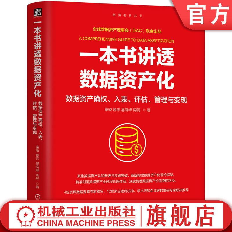 官网正版 一本书讲透数据资产化:数据资产确权、入表、评估、管理与变现 秦璇 数据资产化里程碑 CDO 数据资产化 大数据 数据资产