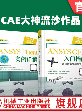 套装 官网正版 共2册 CAE大神流沙作品 ANSYS Fluent 实例详解 ANSYS CFD 入门指南计算流体力学基础及应用