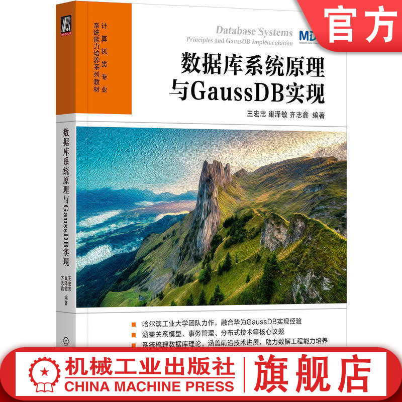 官网正版 数据库系统原理与GaussDB实现 王宏志 巢泽敏 齐志鑫 9787111802938 教材 机械工业出版社