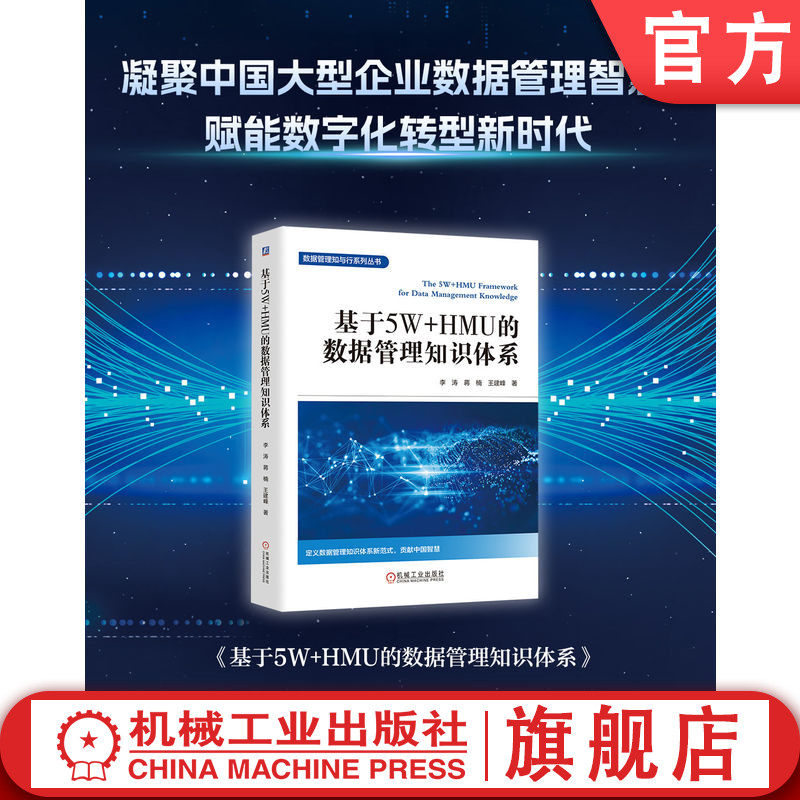 官网正版 基于5W+HMU的数据管理知识体系 石化盈科 中国大型企业数据管理的实践经验 李涛 数据治理 数字化 数据架构 数据安全 - 实物图