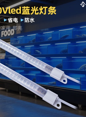 220v蓝光led冰柜灯条酒水柜、海鲜鱼池、酒吧酒柜、海鲜展示冰台