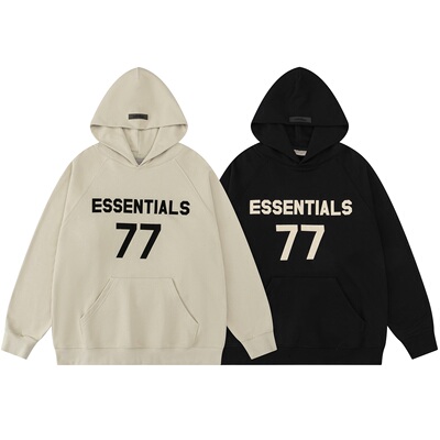 FOG FEAR OF GOD ESSENTIALS植绒77印花logo小众流行百搭长袖卫衣