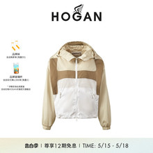 HOGAN女装2024春夏系列WINDBREAKER系列尼龙防风连帽短夹克