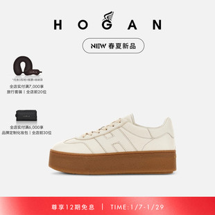 HOGAN女鞋春夏新品Platform系列H698复古休闲厚底鞋