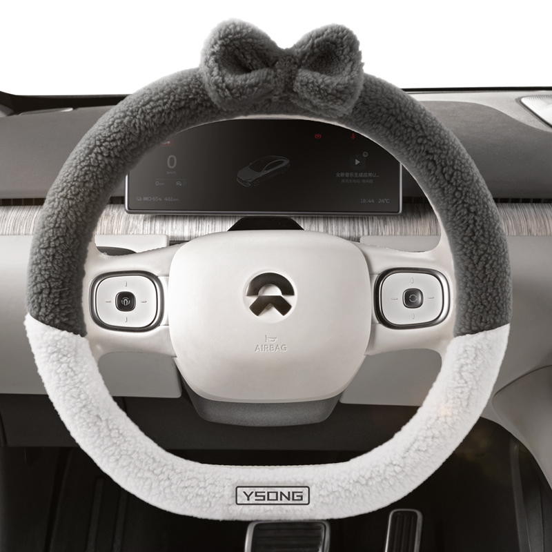 适用小鹏g6方向盘套冬季M03小鹏p7 p7+小鹏g9 p5 g3i汽车把套萌猫