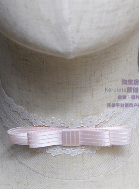 日制高光粉色蝴蝶结白蕾丝锁骨链项链chocker复古vintage少女miu