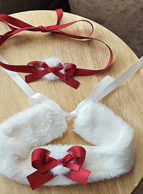 可爱少女圣诞节锁骨链