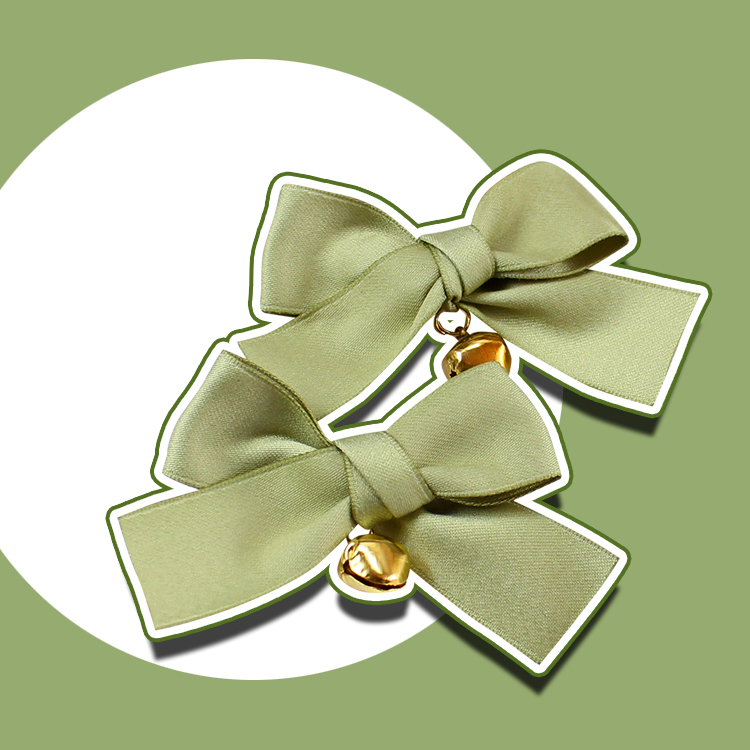 jk抹茶牛油果绿发夹可爱风双马尾