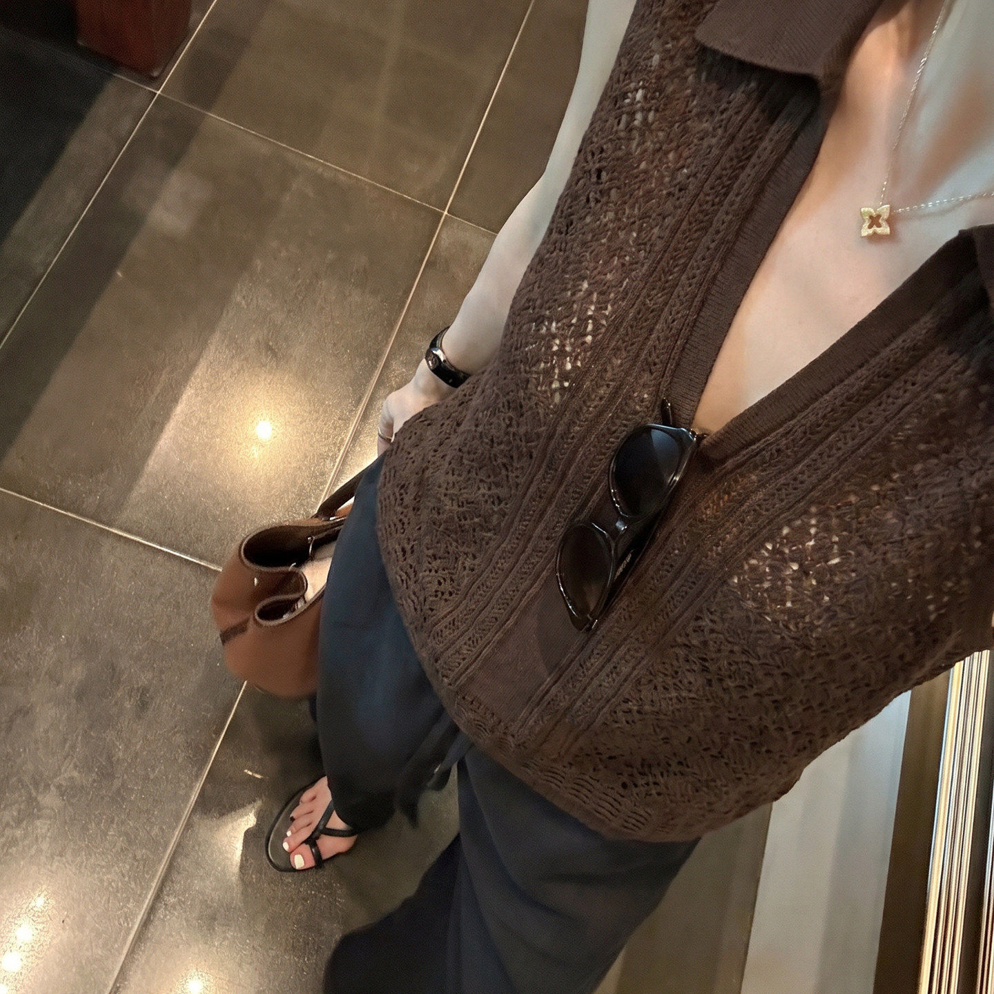 纯欲辣妹翻领无袖针织背心女夏季