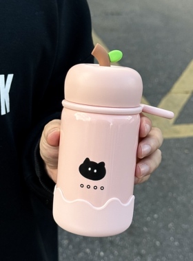 可爱小巧保温杯女生高颜值口袋杯316不锈钢水杯直饮学生便携杯子